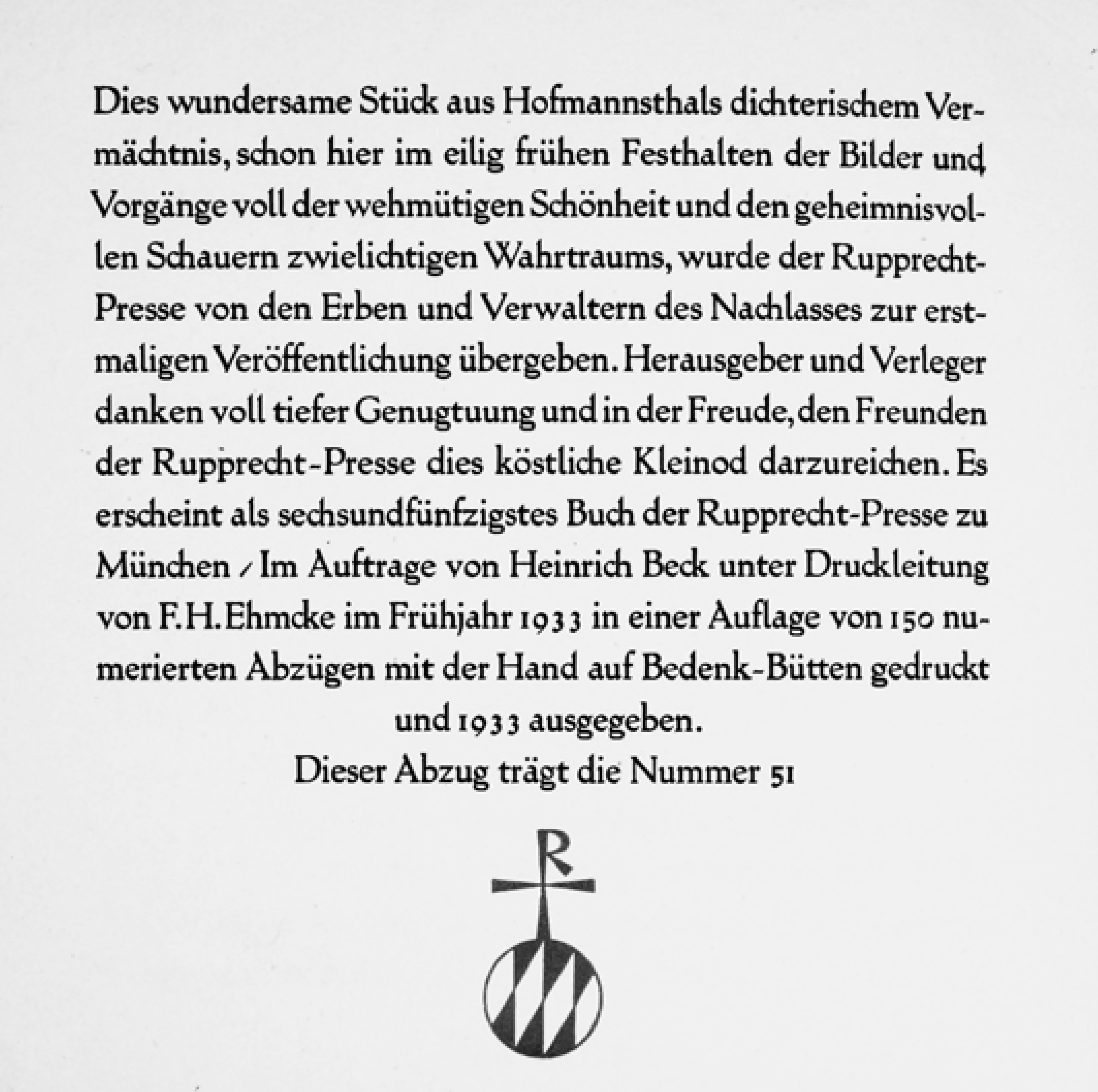 Hugo von Hofmannsthal. Semiramis. Zwei dramatische Entwürfe aus dem Nachlass des Dichters