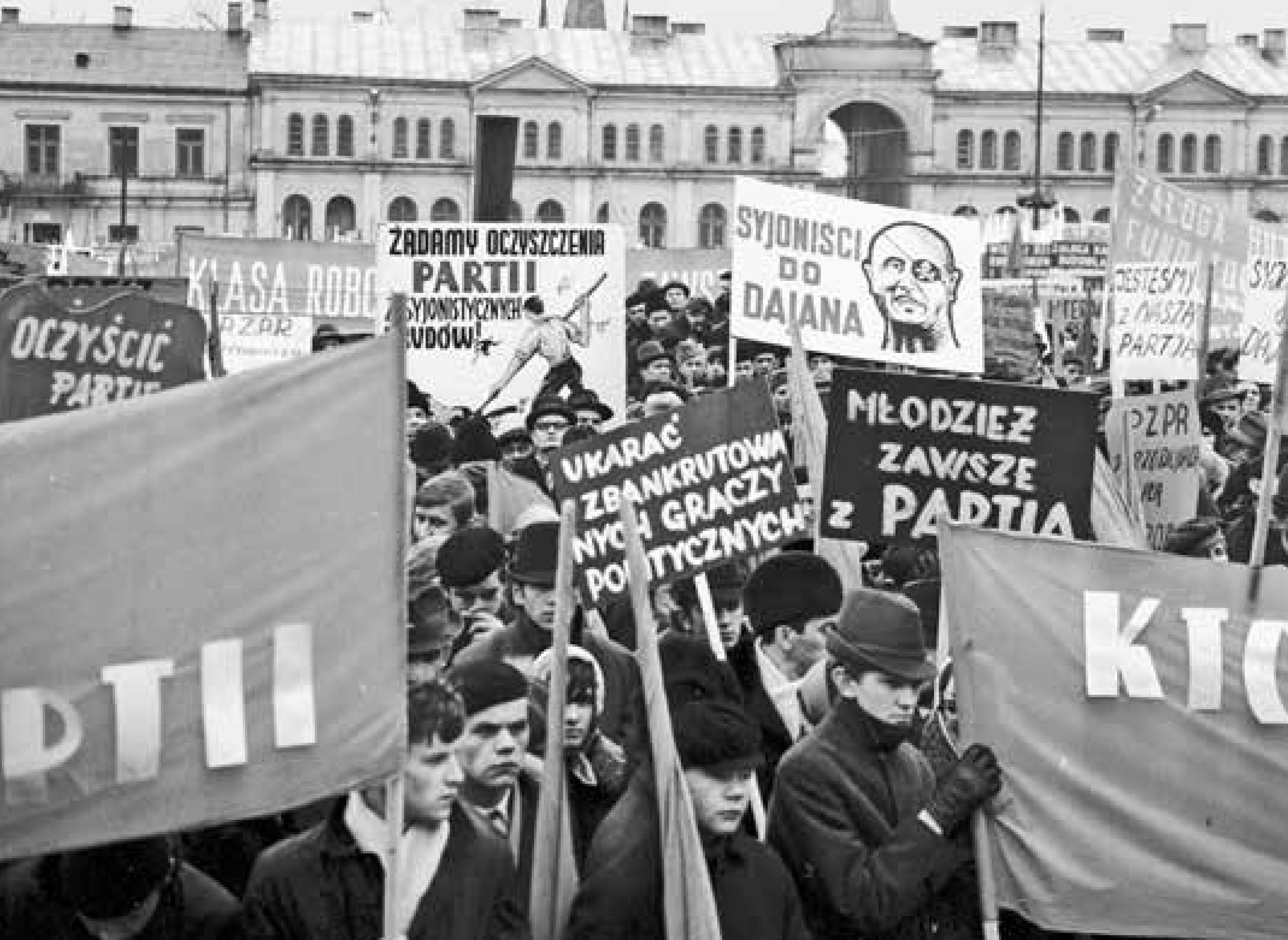 Antizionistische Demonstration in Kielce im März 1968